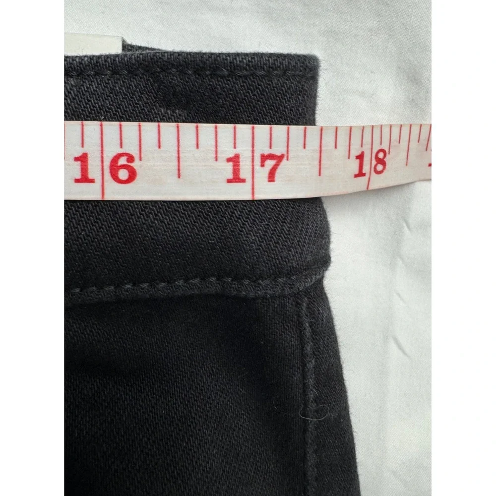 Ann Taylor The Trouser High Rise Wide Leg Black Denim Jeans Size 16 NWT - Picture 10 of 16